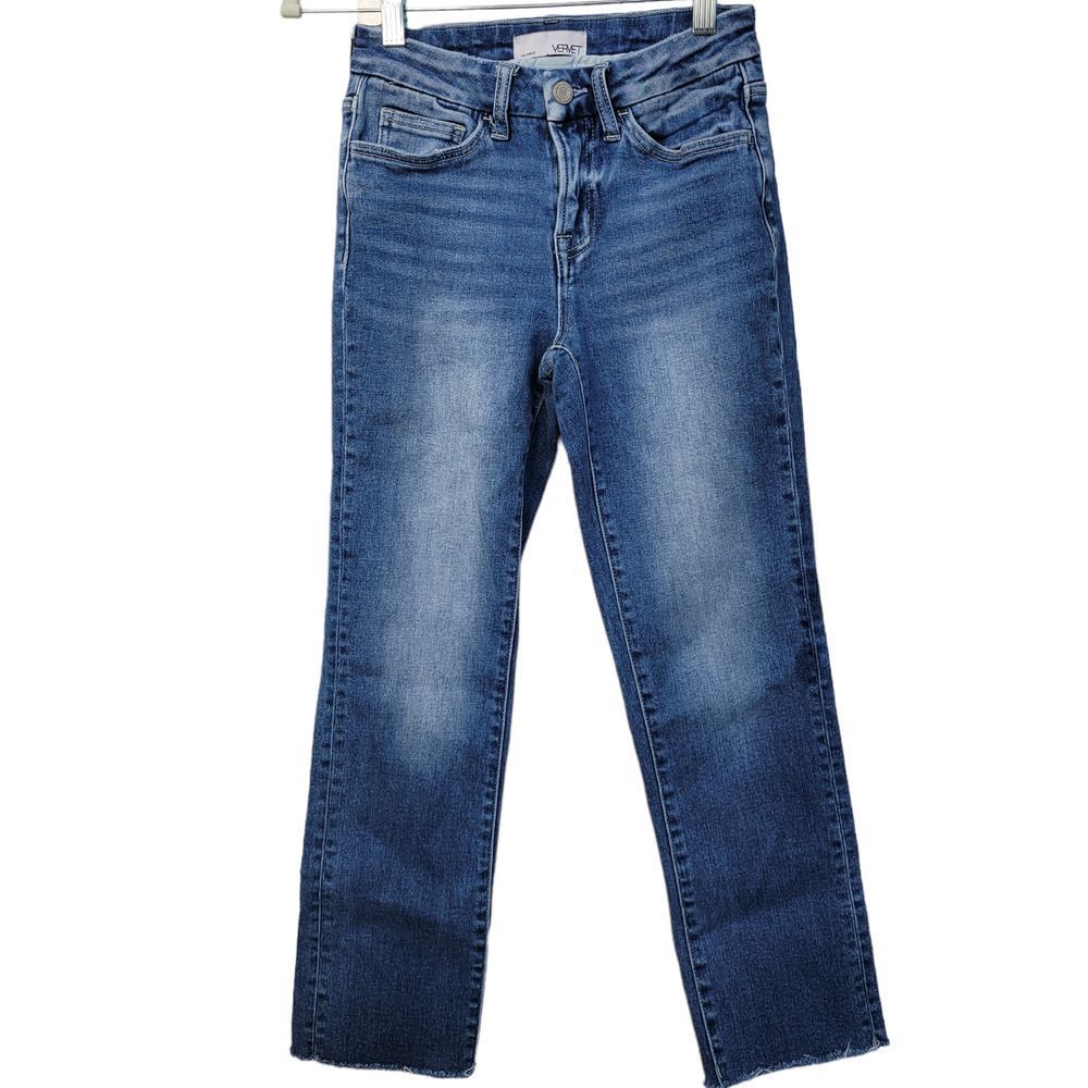 Vervet Midnight in Paris Carlene High Rise Crop Straight 25